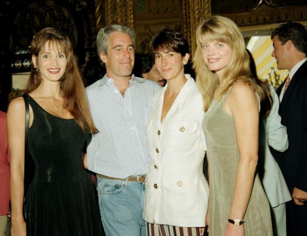 Beck is pictured with Deborah Blohm, Jeffrey Epstein and Ghislaine Maxwell at Mar-a-Lago in 1995.