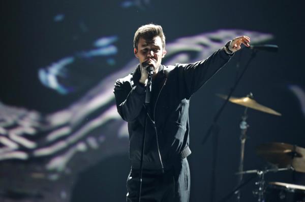 Liam Payne performs at the 2020 Laureus World Sports Awards in Germany
