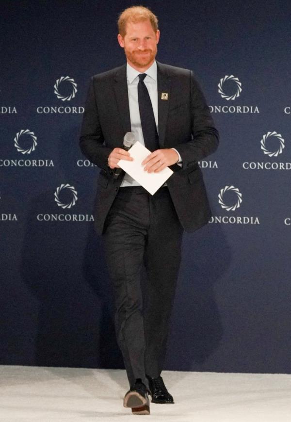 Prince Harry at a panel for The Diana Award