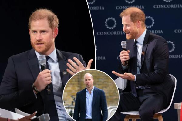 Prince Harry speaking at The Diana Award panel