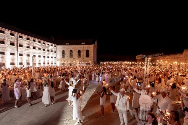 2023 | SWM Socials - Le Diner en Blanc at Fremantle Prison on December 2nd, 2023. Alan Chau - The West Australian.