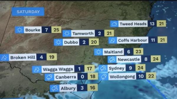 Bureau of Meteorology meteorologist Jo<em></em>nathon How said millions of Australians living in parts of southeast Australia would feel the chill this weekend as a cold fro<em></em>nts moves up from Tasmania to southern parts of NSW. BOM