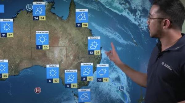 While southeast parts of Australia will be blasted with icy cold winds, the rest of the country should be warm and dry. BOM