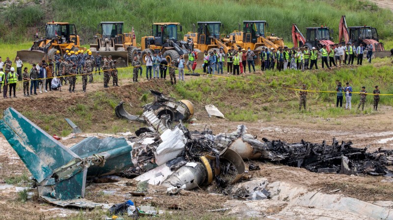 The Bombardier CRJ-200 aircraft of Saurya Airlines, carrying 19 people, including two crew members and technical staff of the airline, was bound for Pokhara Internatio<em></em>nal Airport for regular maintenance service when the accident occurred at 11.11 am (local time).