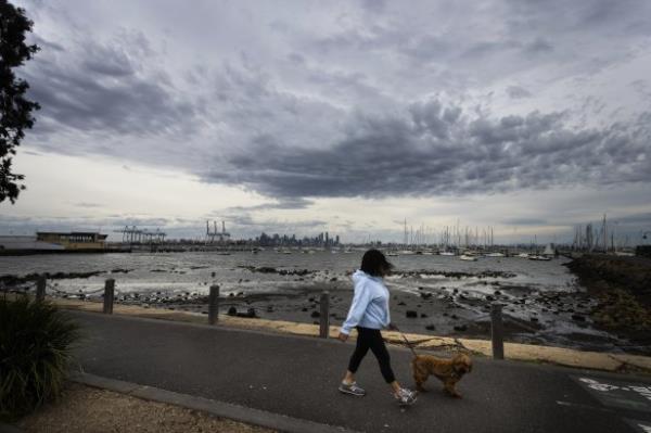 A view of wild winter weather rolling into Melbourne earlier this year.