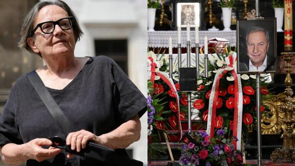 Holland at Jerzy Stuhr's funeral. She turned to his wife: 
