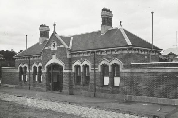 The old Kew railway station, which was knocked down to make way for the VicRoads building.