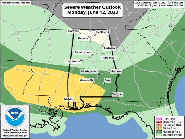 Mo<em></em>nday severe weather outlook