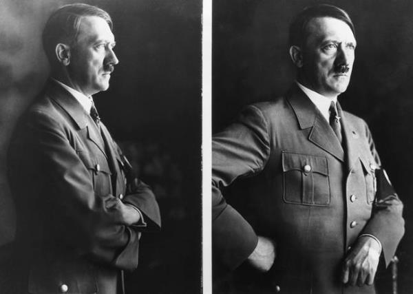An image of Hitler was shown to game-goers. Credits: Bettmann/Getty