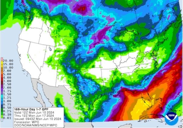 7-day precipitation outlook