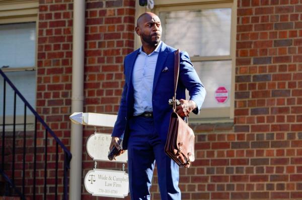 Nathan Wade leaves his law office in Atlanta, Georgia. Thursday, January 11th, 2023 (Ben Hendren for the New York Post)