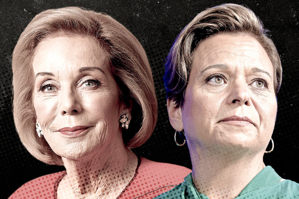 ABC chair Ita Buttrose and Communications Minister Michelle Rowland