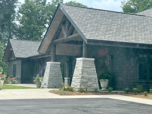 The Church of the Highlands' The Lodge at Grants Mill in May 2023 in Irondale, Alabama. The BIrmingham-ba<em></em>sed church describes the building as a place wher<em></em>e pastors “from all over the world” can “rest, worship and grow.” Ruth Serven Smith/AL.com