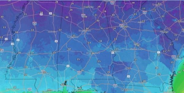Sunday morning lows