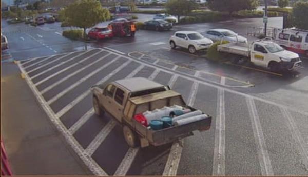 Ute believed stolen by Tom Phillips with supplies bought at a hardware store.