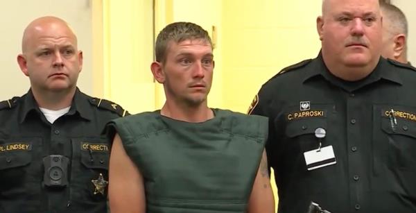 Chad Doerman, 32, is pictured in court.