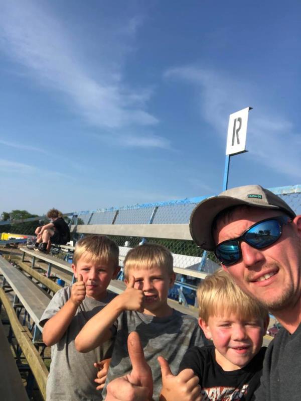 Doerman is pictured with his sons.