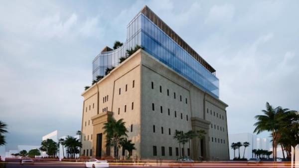 A rendering shows an ambitious, transformative vision for a redevelopment of Mobile's Temple Downtown. (Smith Obayawat/OBA rendering via Bryan Olson)
