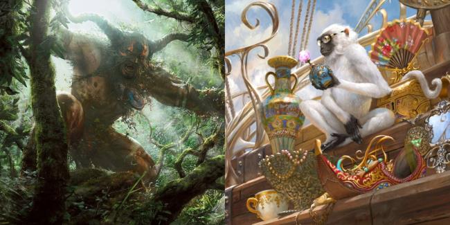 MTG Prime<em></em>val Titan and Ragavan Nimble Pilferer