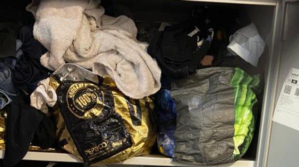 Nadia and her family's belo<em></em>ngings remain in bags