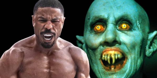 Michael B Jordan shouting alo<em></em>ngside a vampire from Salem's Lot.