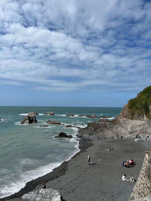 A general view of the Tunnels Beach in Ilfracombe