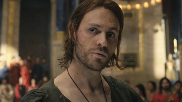 Charlie Vickers as Halbrand in the Rings of Power Season 1