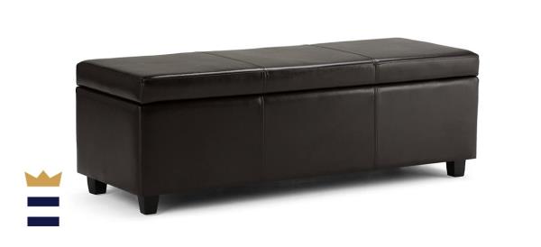 Simpli Home Avalon Lift-Top Storage Bench