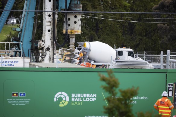 Early works at a Suburban Rail Loop site in Burwood.