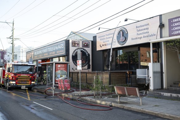 The fire is believed to be suspicious. 