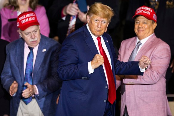  Do<em></em>nald Trump during a campaign event in Manchester, New Hampshire.