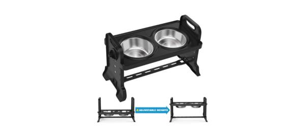 VavoPaw Adjustable Raised Bowls for Dogs